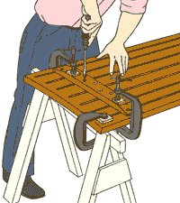 Реставрация столярной мебели: Как сделать пропилы при сильном короблении. Крепление реек