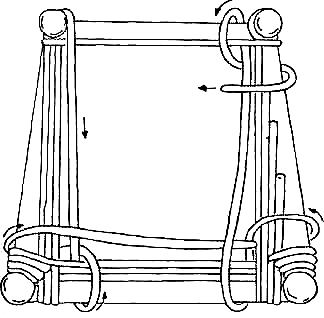 Плетение сидений стульев из тростника и камыша. Рис. 3