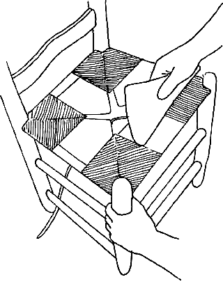 Плетение сидений стульев из тростника и камыша. Рис. 4